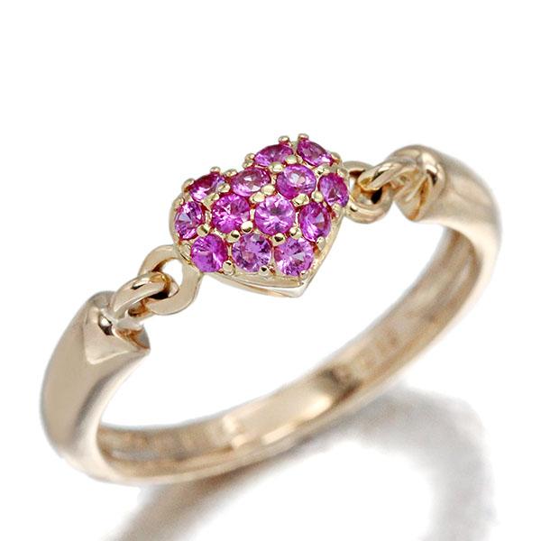 Ponte Vecchio（ポンテヴェキオ） ハートモチーフ ピンクサファイア