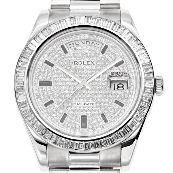 デイデイトII ロレックス ROLEX 218239 アフターダイヤ V番 K18WG