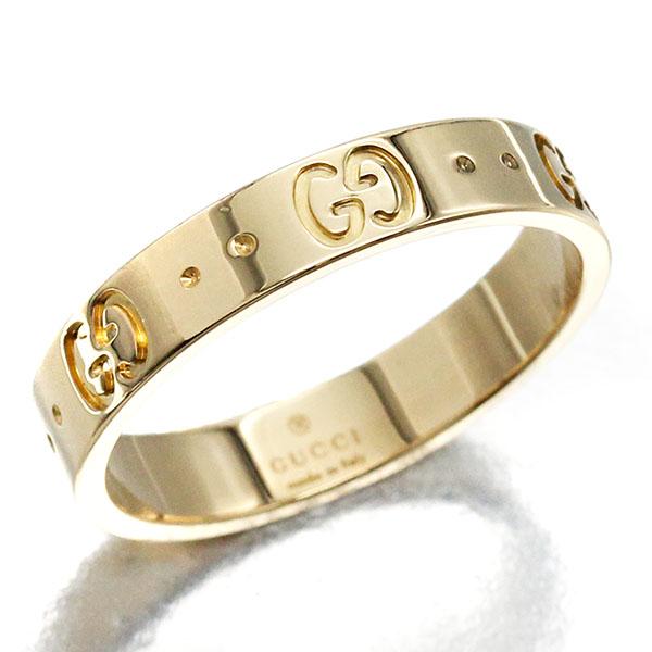グッチ GUCCI アイコン リング #17 K18YG イエローゴールド750 ICON GG 