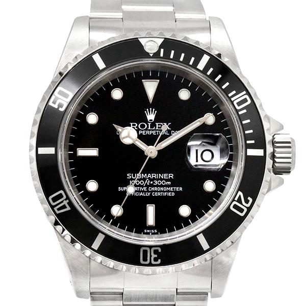 ROLEX ロレックス サブマリーナ デイト ブラック文字盤 SS Y番 メンズ AT オートマ 腕時計 16610 サブマリーナー ロレックス ROLEX サブマリーナ デイト 16610 ブラック
