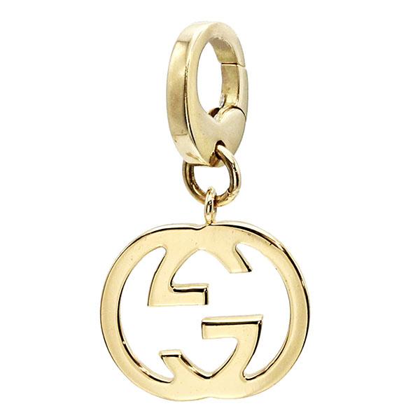 GUCCI（グッチ） GUCCI K18YG インターロッキングG ペンダントトップ 