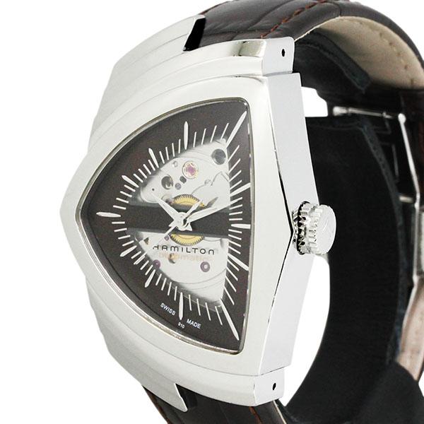 Hamilton ベンチュラ 自動巻きトライアングル腕時計 ブラウン