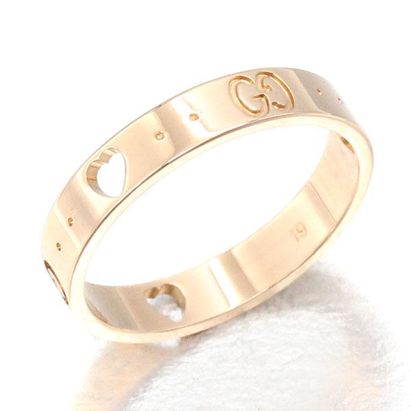 GUCCI（グッチ） アイコン アモール ハート リング 19号 K18PG