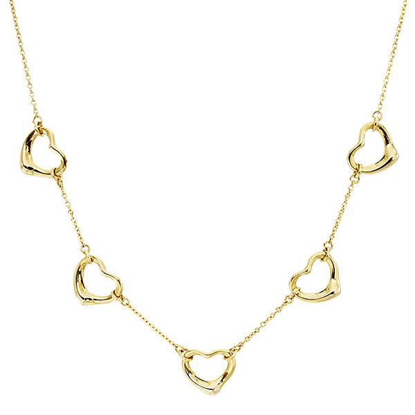 ティファニー TIFFANY エルサペレッティ オープンハート 5連ネックレス Elsa Peretti ティファニー TIFFANY&Co. エルサ・ペレッティ 5