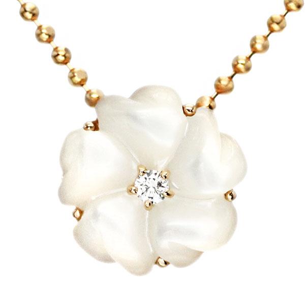 TASAKI（タサキ） フラワーモチーフ K18PG シェル ダイヤモンド