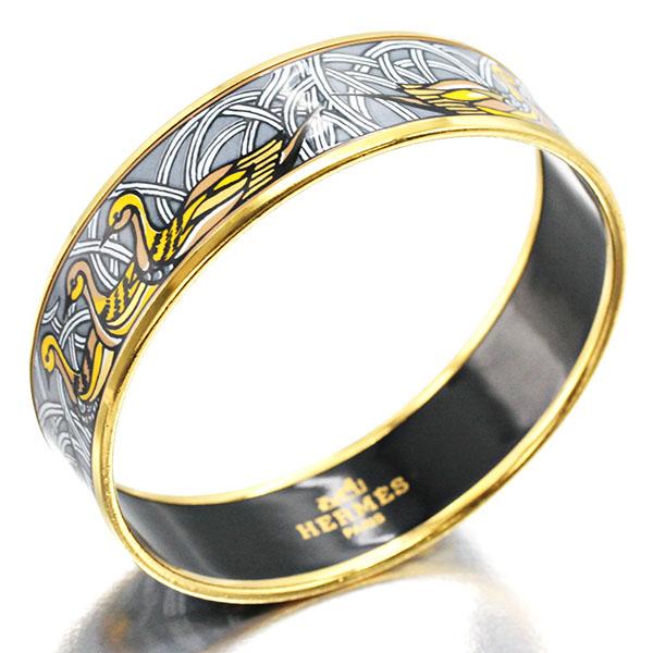 HERMES（エルメス） エマイユGM アヒルモチーフ バングル GP エナメル