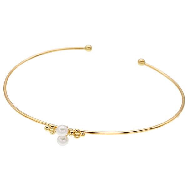 MIKIMOTO（ミキモト） ベビーパール K18YG オープンバングル 17.5cm