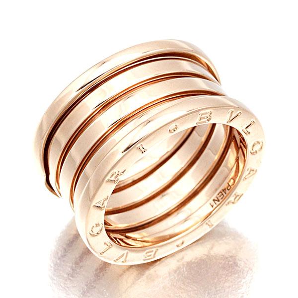 ビー・ゼロワン ブルガリ BVLGARI B-zero1 リング #54 K18 ピンク