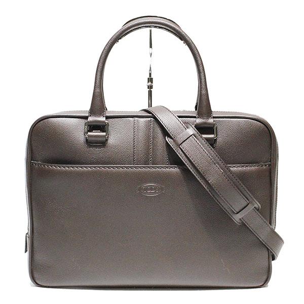 TOD'S（トッズ） ブリーフケース レザー ブラウン 2WAY ショルダー