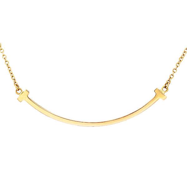 annjira 　ティファニー 正規品TスマイルネックレスK18 YG annjira ティファニー 正規品TスマイルネックレスK18 YG Tiffany T