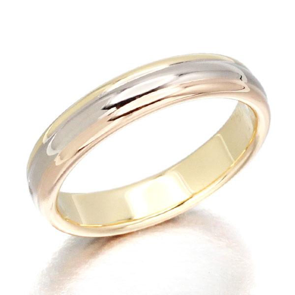 新品同様❗️カルティエ K18 スリーゴールドウェディングリング 58号 Cartier（カルティエ） 新品仕上げ済み ヴァンドーム ルイ #58 K18