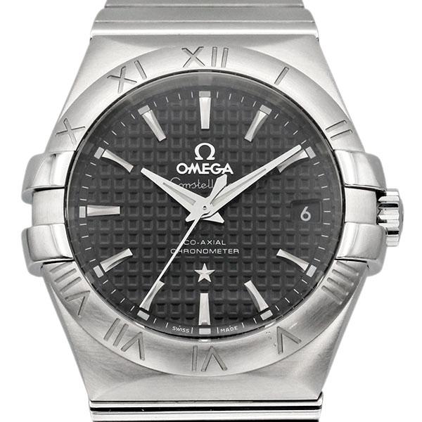 オメガ OMEGA コンステレーション ブラック文字盤 SS メンズ腕時計 自動巻き 35mm 男性 ビジネスマン 誕生日 プレゼント ブランド