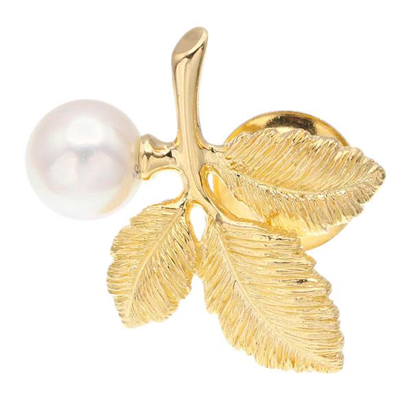 MIKIMOTO（ミキモト） パール K18YG ブローチ タイピン ゴールド 金 