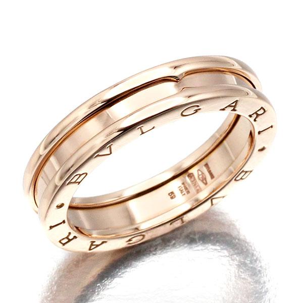 ビー・ゼロワン ブルガリ BVLGARI 1バンド リング #59 K18PG ゴールド