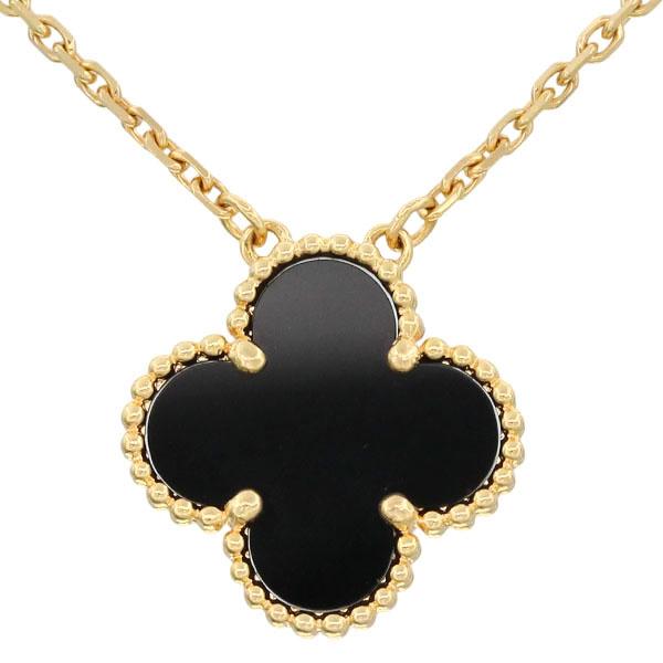 【ほぼ未使用】Van Cleef & Arpels アルハンブラ　オニキス アルハンブラ ヴァンクリーフ&アーペル Van Cleef & Arpels