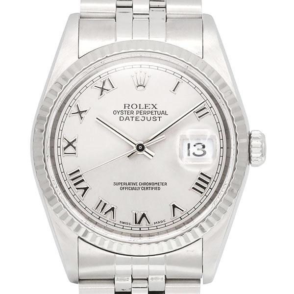 デイトジャスト ロレックス ROLEX 16234 DATEJUST グレー文字盤 SS WG