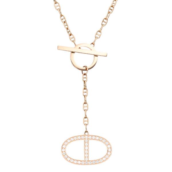 【美品】Hermes シェーヌダンクル コントゥール ペンダント ネックレス シェーヌ・ダンクル エルメス HERMES シェーヌ・ダンクル・コン