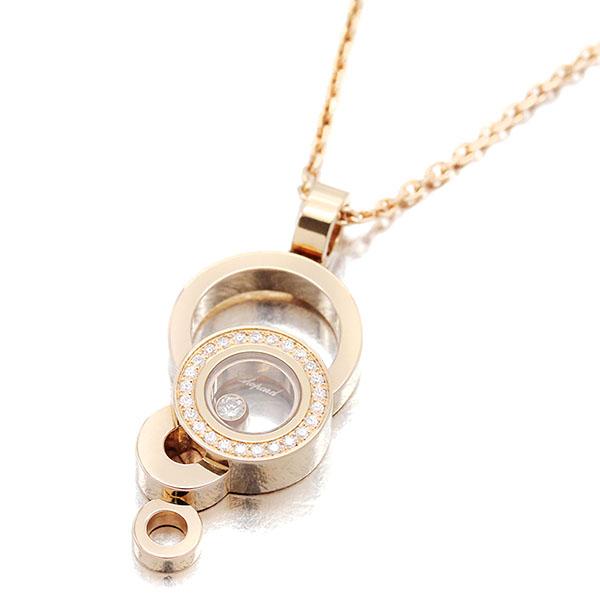 ショパール Chopard ハッピーダイヤモンド バブル K18PG ネックレス 