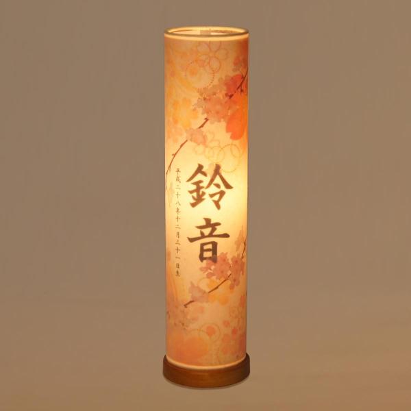 雛人形や羽子板とご一緒に名前旗を飾りませんか 桃の節句ネームライト筒型雪洞名前 生年月日入れ対応 代購幫