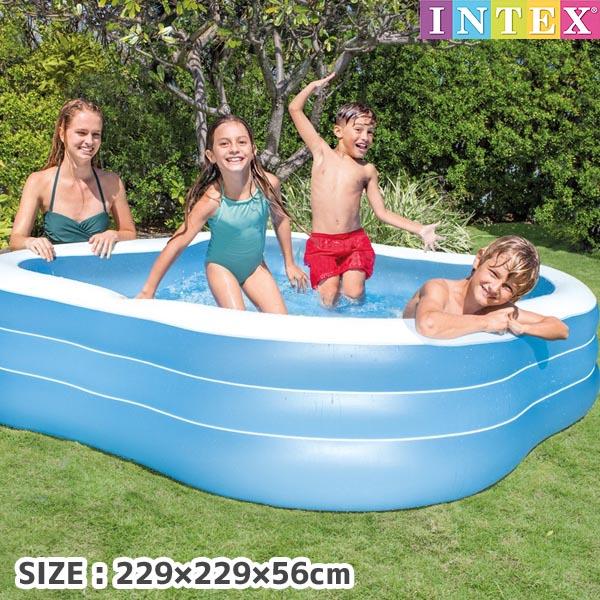 プール スイムセンター ファミリープール 229×229×56cm INTEX インテックス