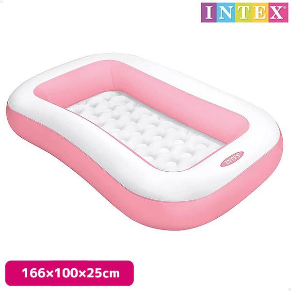 プール レクタンギュラー ベビープール ピンク 166×100×25cm INTEX インテックス