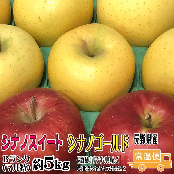 シナノスイート・シナノゴールド詰合せ Bランク マル特 約5kg 長野県産
