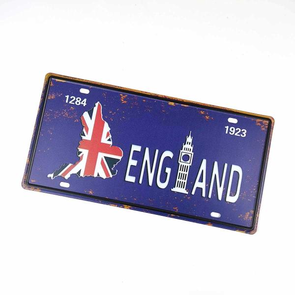 アメリカン風ブリキ看板 アンティーク調 イングランド イギリス