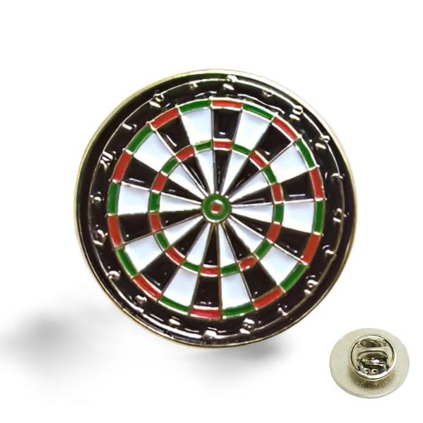 ダーツ ボード ピンバッジ ピンズ 1.9cm 留め具 バッチ おしゃれ 飾り方 ゲーム 使い方 付け方 バッヂ バタフライクラッチ キャッチ 装身具 ユニーク 徽章