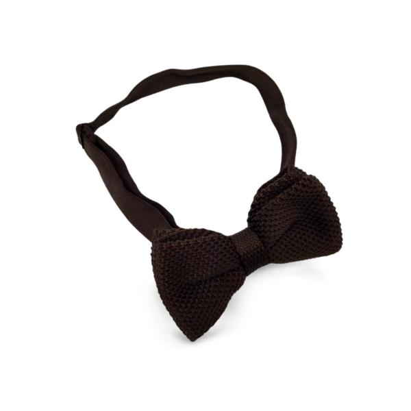 ニット蝶ネクタイ ボウタイ今注目のおしゃれアイテムの蝶ネクタイ！カジュアルなジャケットスタイルやパーティーシーンにもおすすめのアイテムです。カラー：ダークブラウンサイズ：結びサイズ約10.5cm X 6cmベルトは調整可能です。パッケージは...