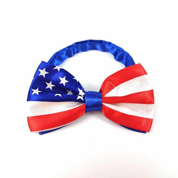 蝶ネクタイ ボウタイ アメリカ国旗今注目のおしゃれアイテムの蝶ネクタイ！カジュアルなジャケットスタイルやパーティーシーンにもおすすめのアイテムです。カラー：写真の通りサイズ：結びサイズ約12.2cm X 7cmベルトは調整可能です。パッケー...