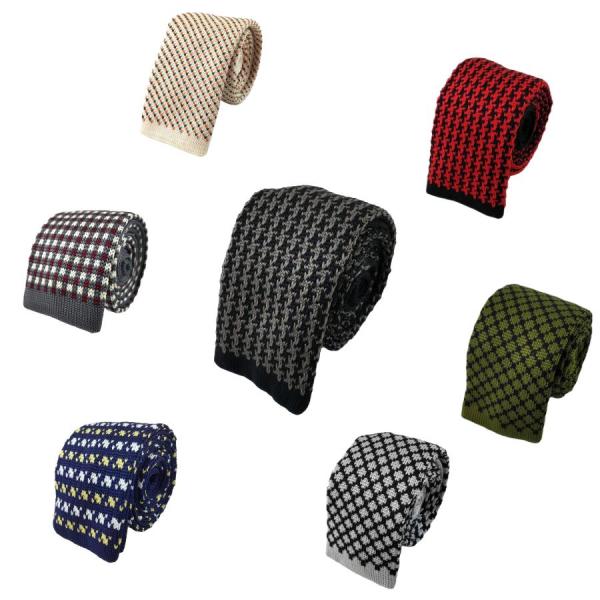 ニットタイ ネクタイ 全7色カラー：写真の通りサイズ：全長約143cm最大幅：約5.5cmパッケージはありません。保管時や輸送費に折り皺等が付く場合がありますので、アイロン前提でご購入ください。