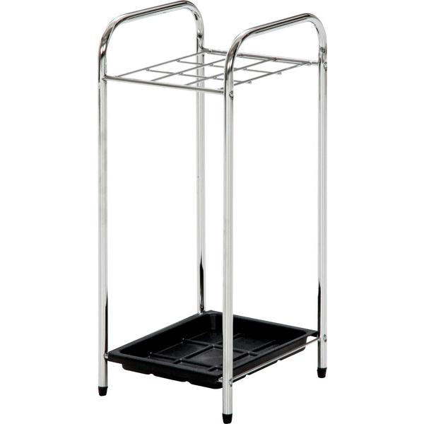 [Release date: November 1, 2025]クロム傘立て 9マス　シンプルなデザインの傘たてシンプルなデザインの傘たてです。店舗やオフィスになじむデザインとなっております。■95709/9マスサイズ：W255×D285×...