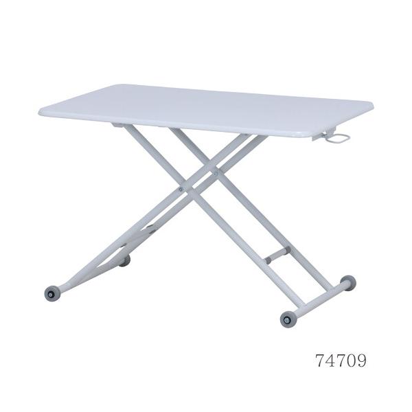 不二貿易 ガス昇降式テーブル PU 幅90cm 2色展開 : まるっとマーケット