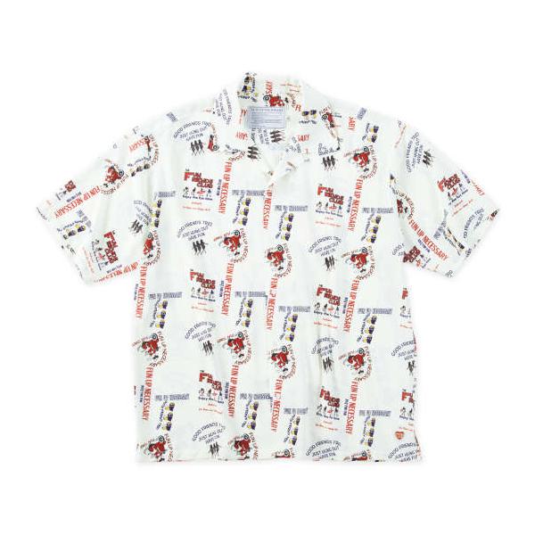 大きいサイズ FUN for modemdesign LIFE OJI柄半袖アロハシャツ 3L 4L 5L 6L 8L MC752761-01682 ラッピング可 送料無料 即日発送 大きいサイズ FUN for modemdesign LIFE OJI柄半袖アロハシャツ 3L 4L