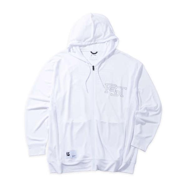 大きいサイズ RUSTY UVメッシュ長袖フルジップパーカー 3L 4L 5L 6L 8L ホワイト ラッピング可 送料無料 即日発送 大きいサイズ RUSTY UVメッシュ長袖フルジップパーカー 3L 4L 5L 6L 8L