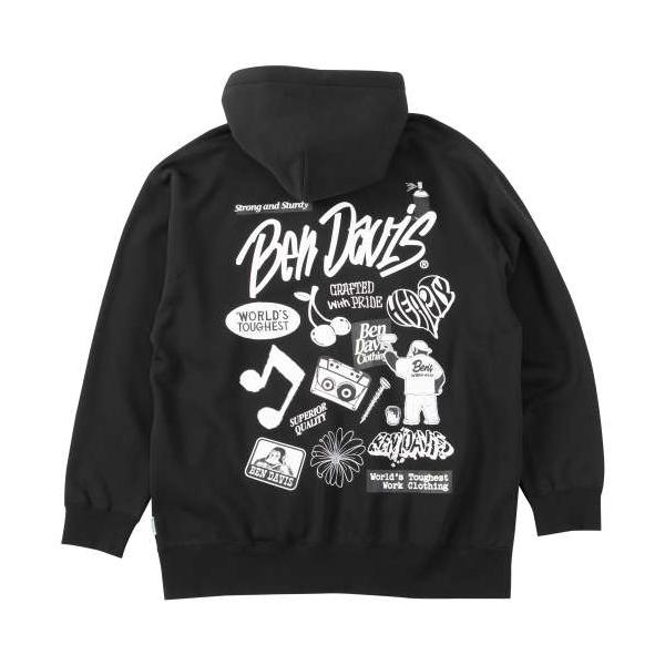 大きいサイズ BEN DAVIS セレクションフルジップパーカー 3L 4L 5L 6L