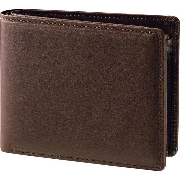 二つ折り財布 MADE IN JAPAN 片マチ付札入 4003355BN1 ブラウン ギフト