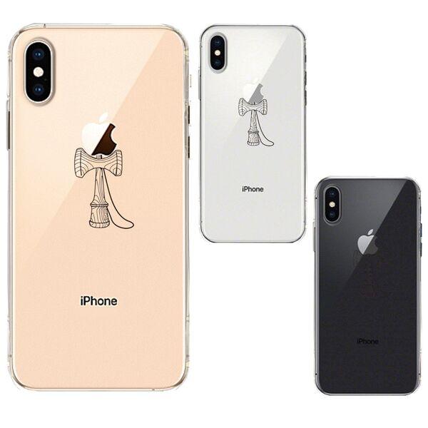 iPhoneX ケース iPhoneXS ソフト けん玉 スマホケース ソフトスマホ