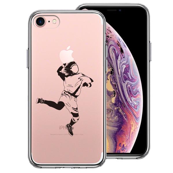 スマートフォンケース   iPhone7 iPhone7 ケース クリア ハンドボール スマホケース 側面ソフト 背面
