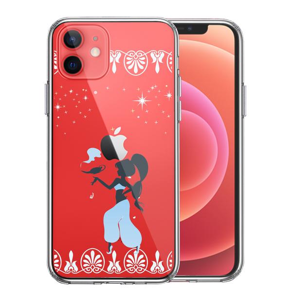 iPhone12mini ケース クリア アラジン ブルー スマホケース 側面ソフト
