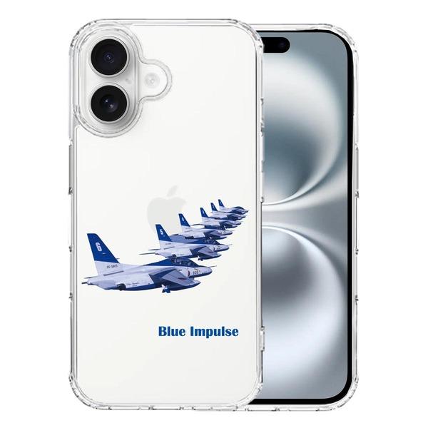 iPhone16 ケース クリア シェル ブルーインパルス T-4 iPhone16 ケース クリア シェル ブルーインパルス T-4