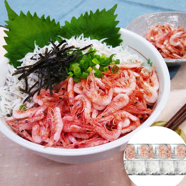 静岡 石原水産 駿河湾産 釜揚げ桜えび＆しらす釜揚げ桜えび80g×3 ゆでしらす130g×4 のし対応可