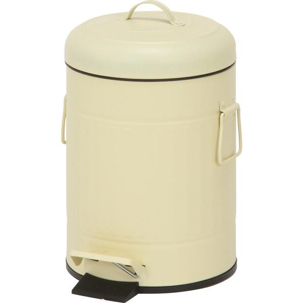 スチールラウンドペダルペール 5L