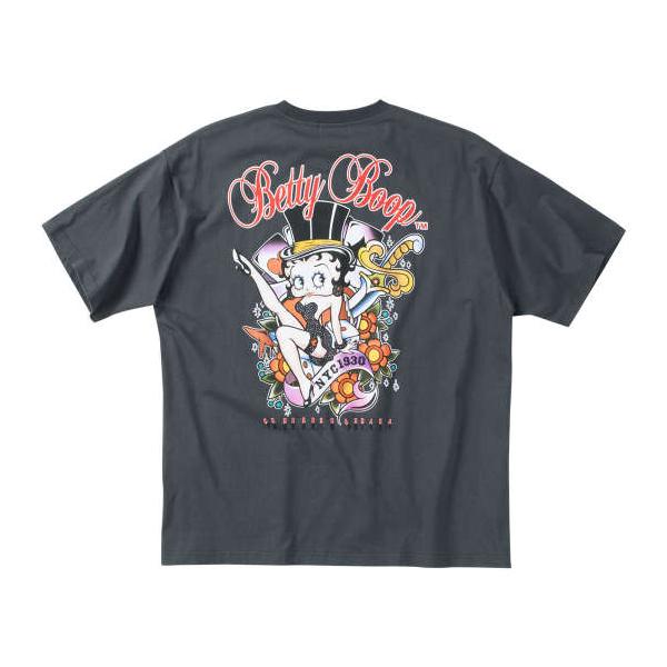 大きいサイズ BETTY BOOP 天竺プリント半袖Tシャツ 3L 4L 5L 6L 8L MC845651-38522 ラッピング可