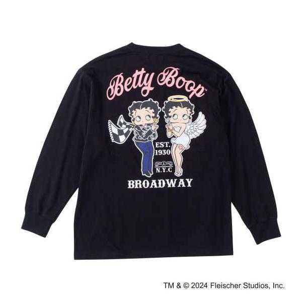 大きいサイズ ＢＥＴＴＹ ＢＯＯＰ 天竺プリント長袖Tシャツ ３Ｌ ４Ｌ ５Ｌ ６Ｌ MC846302-73818 ラッピング可