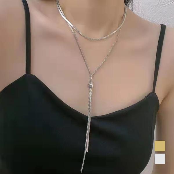 ロングネックレス レディース ラリエット　ラリエットネックレス