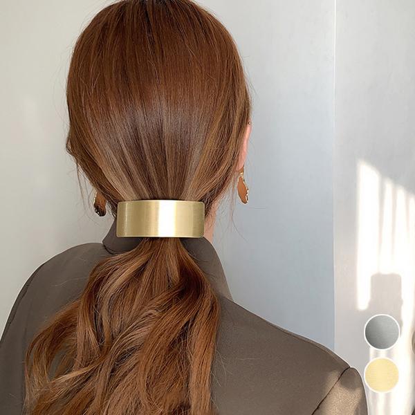 メタルバレッタ 大きめ ヘアクリップ