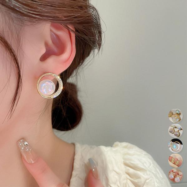 マーメイドパールピアス ハートピアス