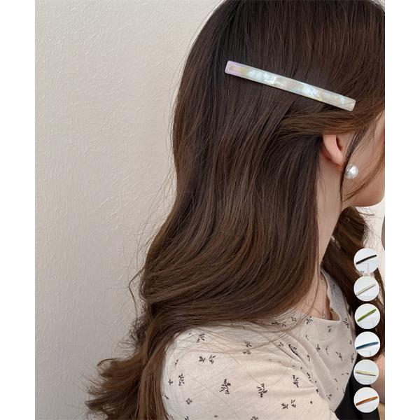 ラインバレッタ ヘアクリップ シンプル