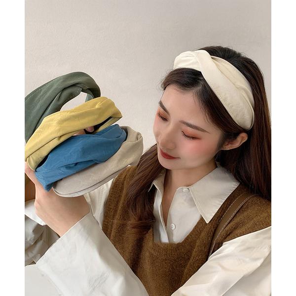 ツイスト ワイドカチューシャ 小顔洗顔